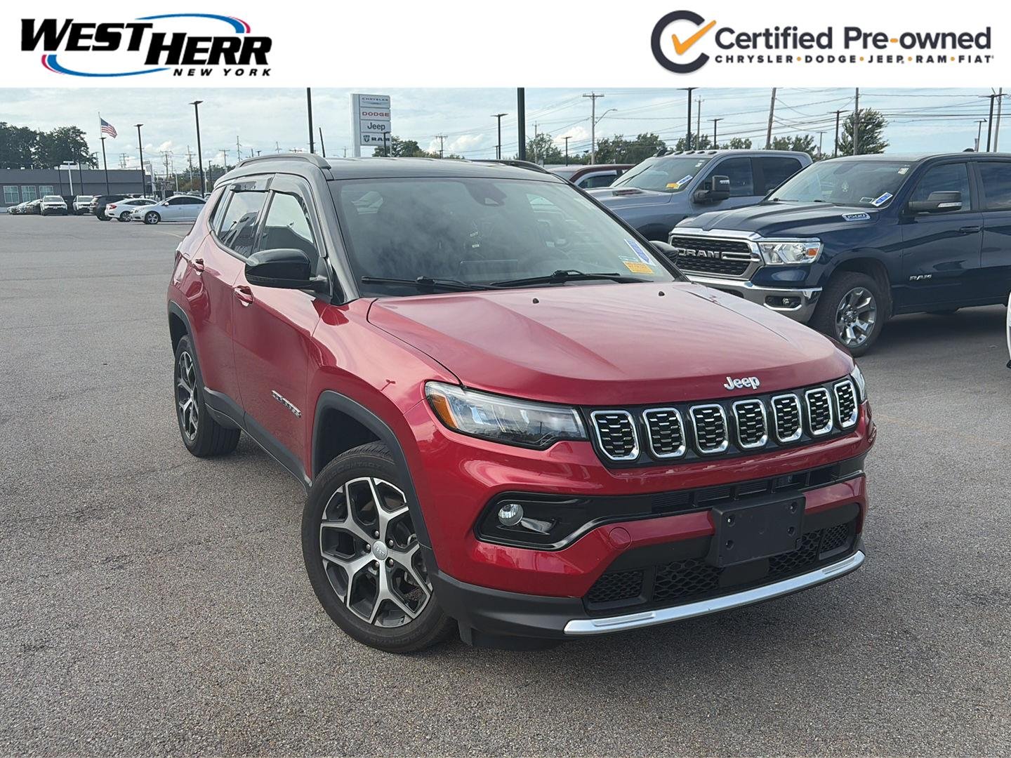 Used 2024 Red Hot Pearlcoat Jeep Limited image 1