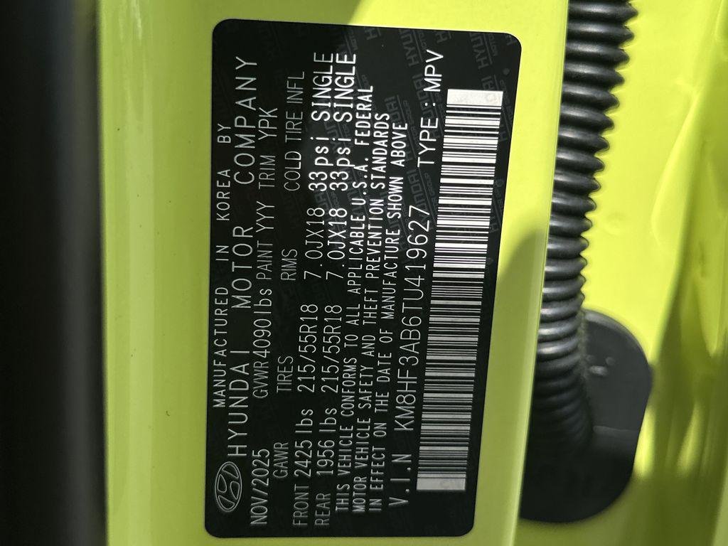 New 2026 Neoteric Yellow Hyundai SEL Sport FWD image 25