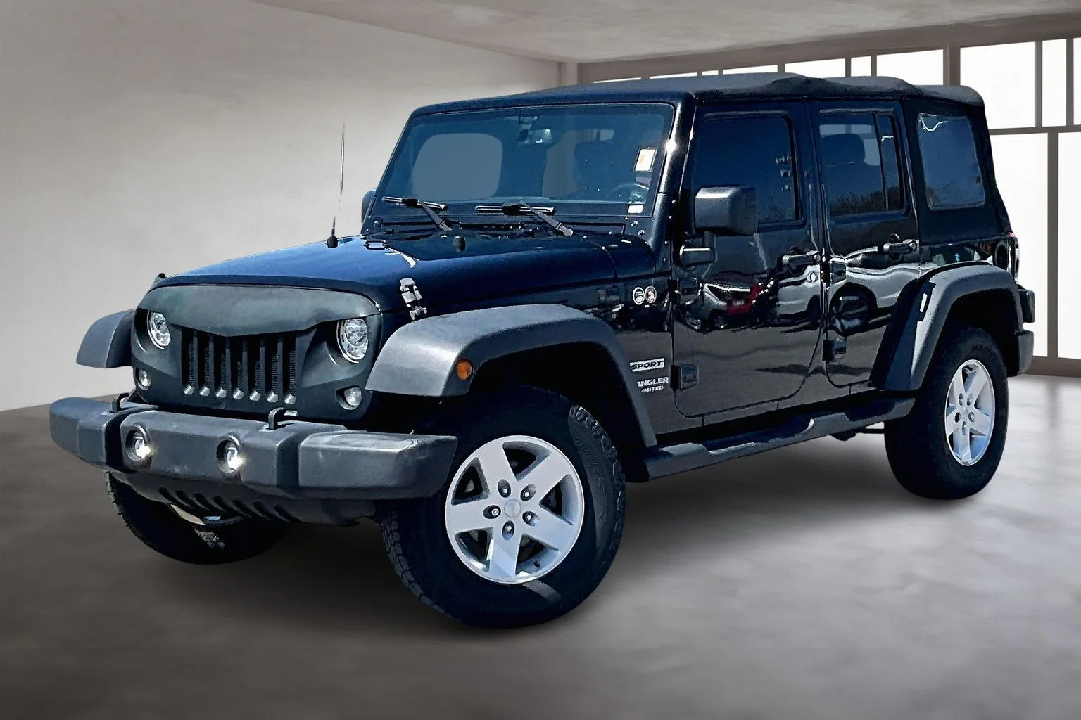Used 2017 Black Jeep Unlimited Sport image 2
