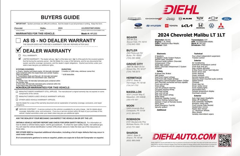 Used 2024 Blue Chevrolet LT image 35