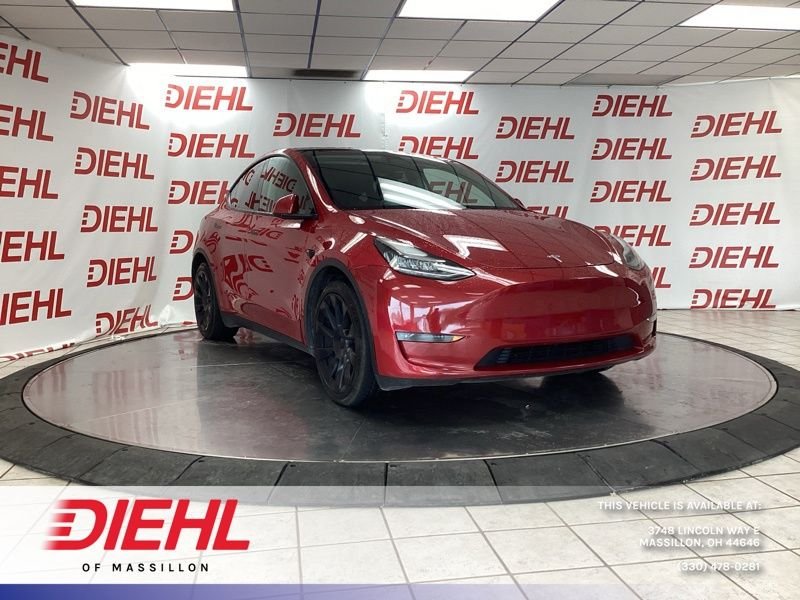 Used 2021 Red Tesla Long Range image 1