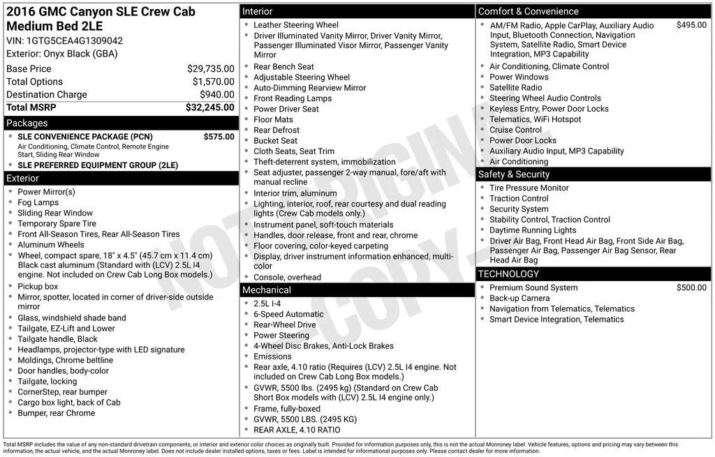 2016 GMC Canyon SLE - Photo 36