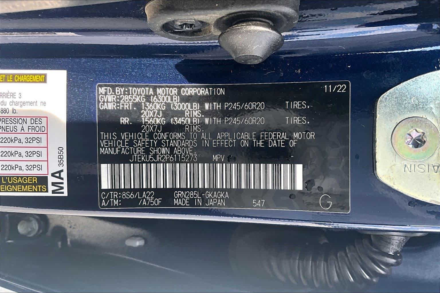 Used 2023 Nautical Blue Metallic Toyota Limited image 30