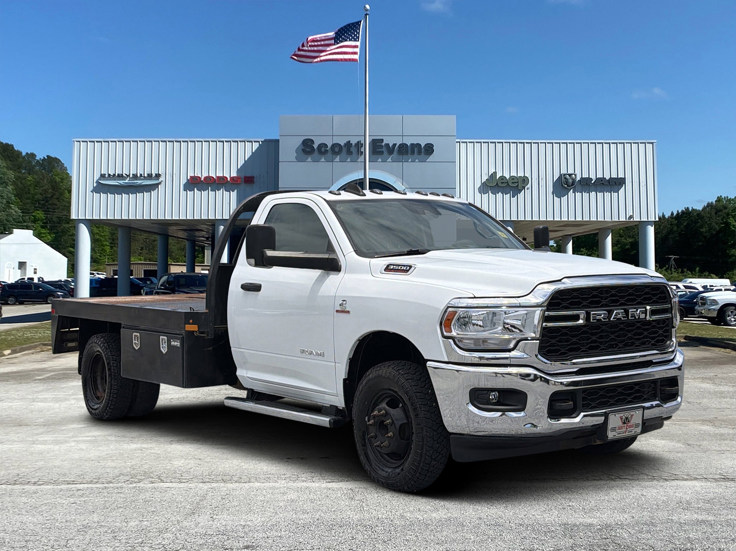 Used 2019 Bright White Clearcoat Ram Tradesman image 1
