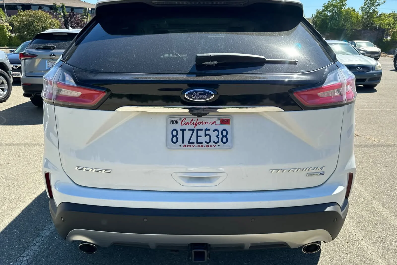 Used 2020 Star White Metallic Tri-Coat Ford Titanium image 16