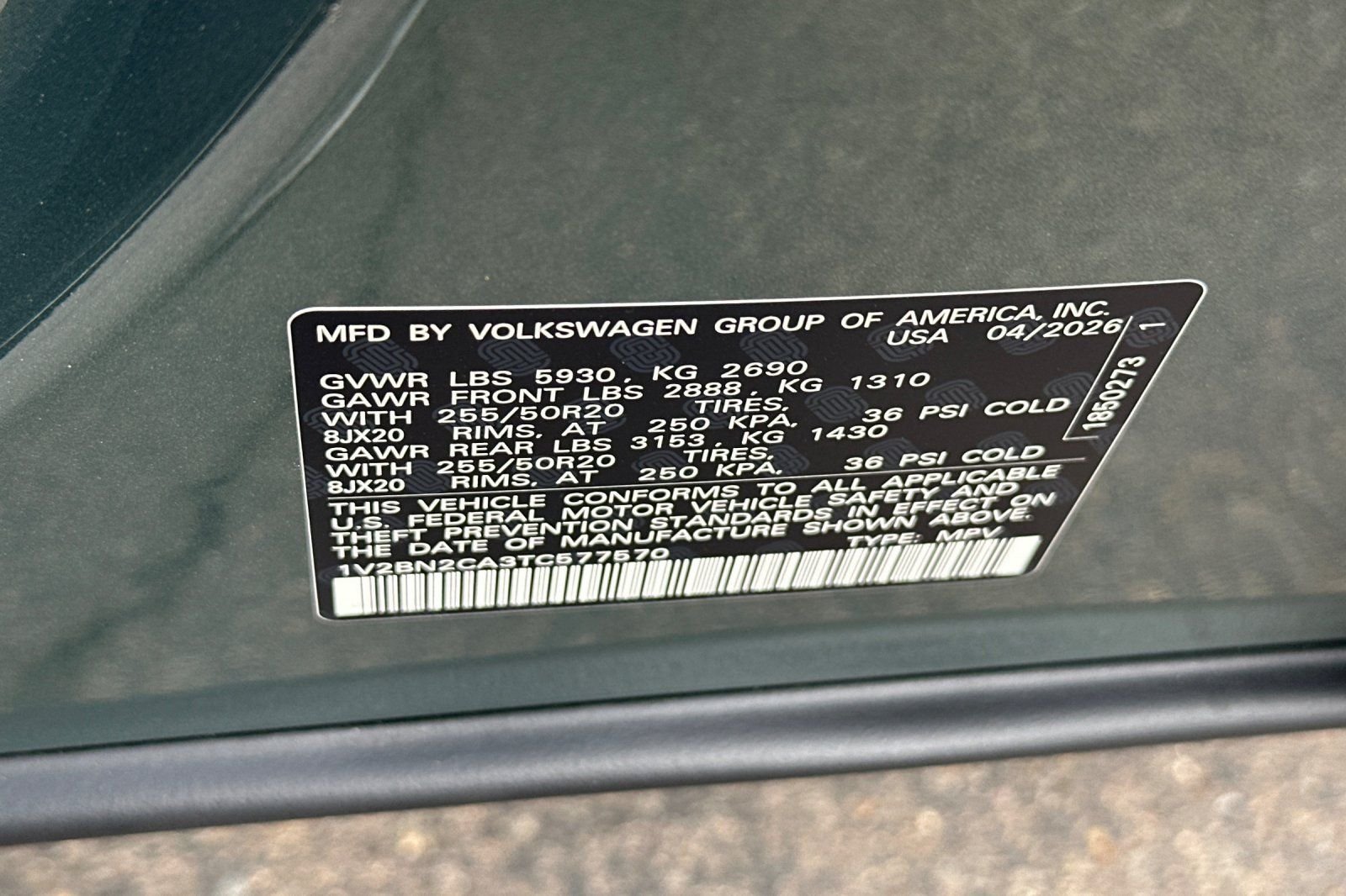 New 2026 Avocado Green Pearl Volkswagen SEL image 29