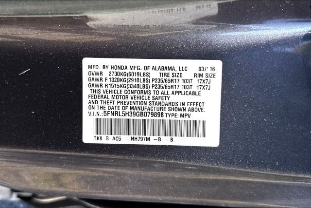Used 2016 Gray Honda SE image 21