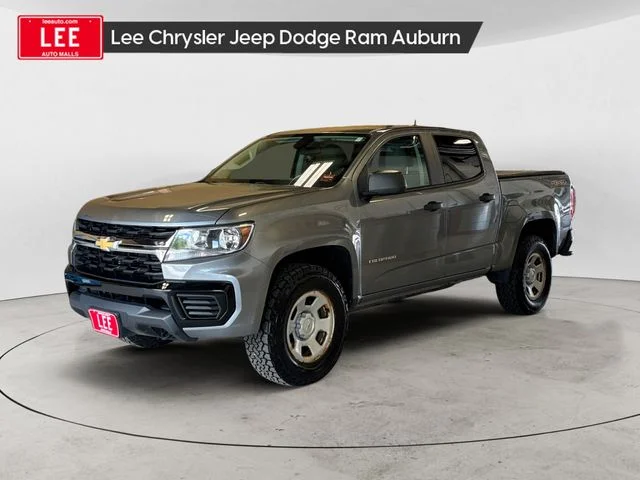 Used 2021 Steel Metallic Chevrolet Work Truck image 1