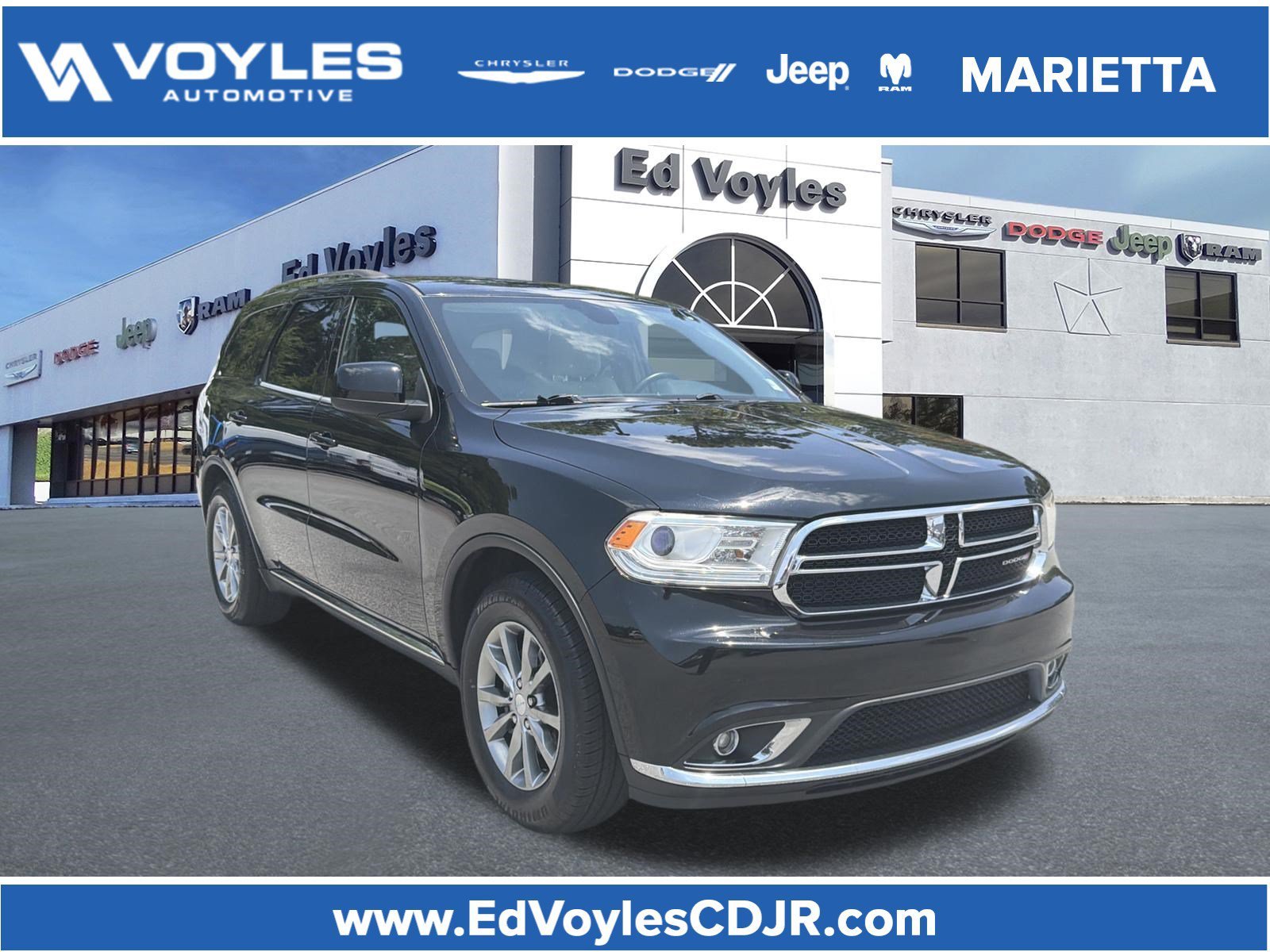Used 2018 DB Black Clearcoat Dodge SXT image 1