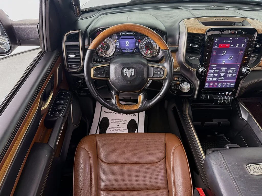 Used 2020 Diamond Black Crystal Pearlcoat Ram Longhorn image 24