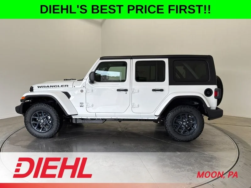 New 2026 Bright White Clear-Coat Exterior Paint Jeep 85th Anniversary Edition image 4
