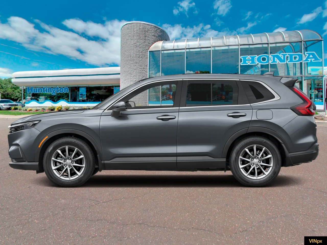 New 2027 Meteorite Gray Metallic Honda EX AWD image 3