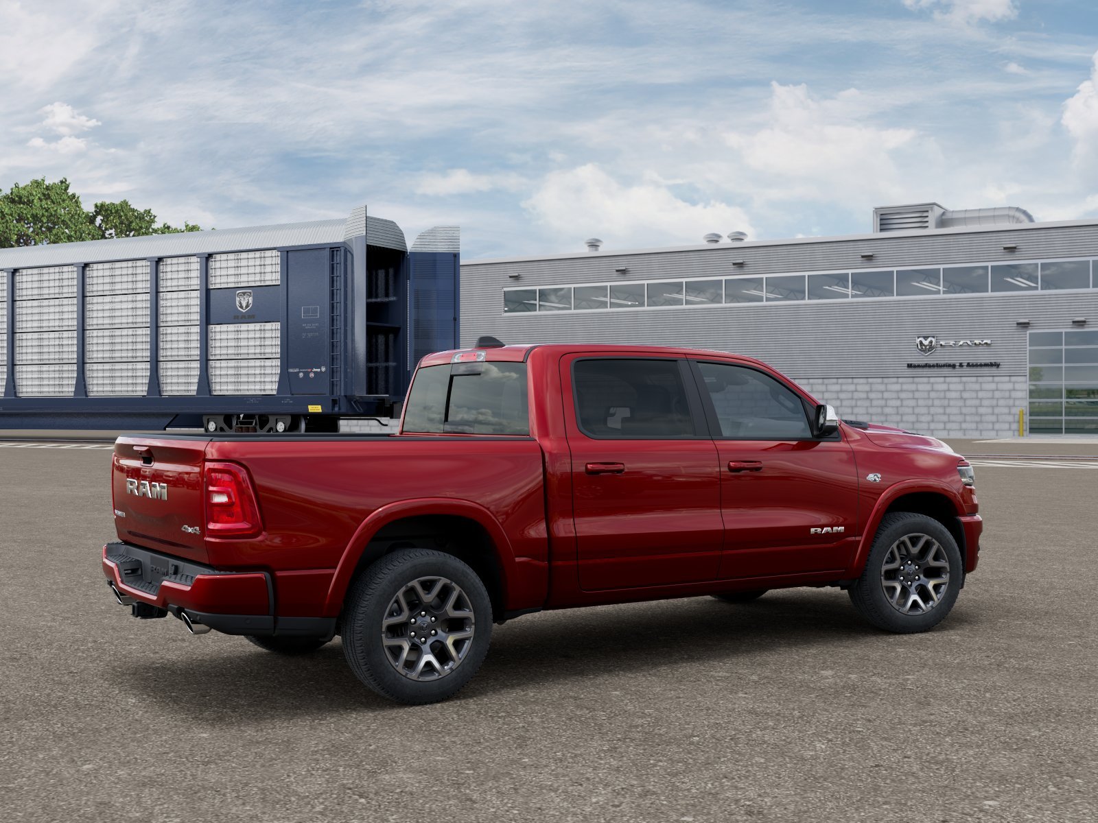 New 2026 Molten Red Pearl-Coat Exterior Paint RAM Laramie image 20