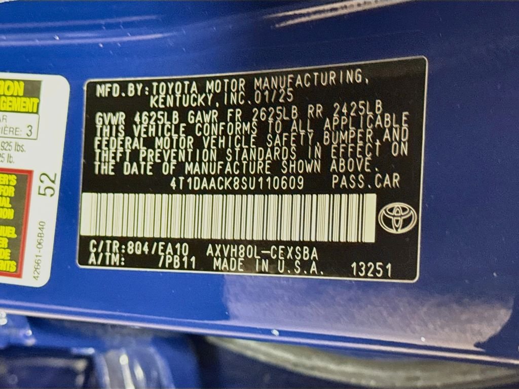 Used 2025 Reservoir Blue Toyota SE image 28