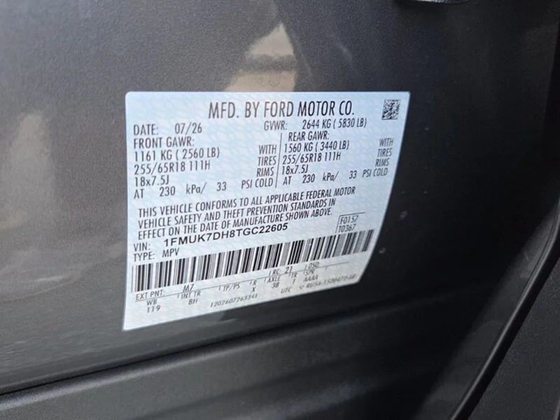 New 2026 Carbonized Gray Metallic Ford Active image 6