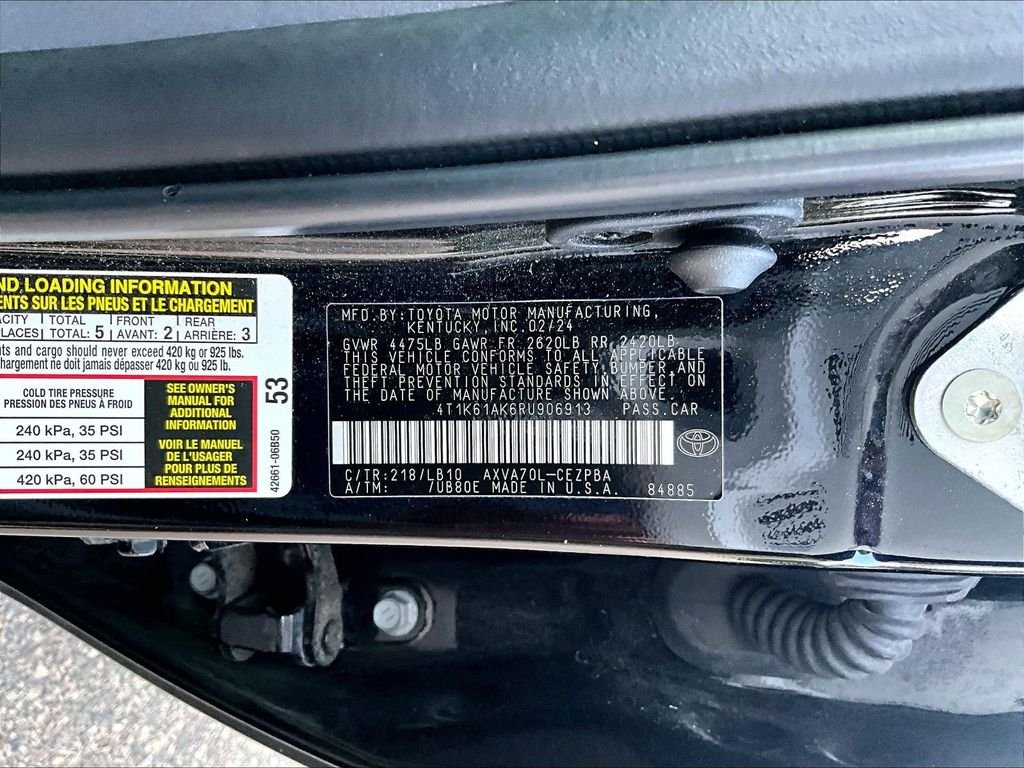 Used 2024 Black Toyota XSE image 9
