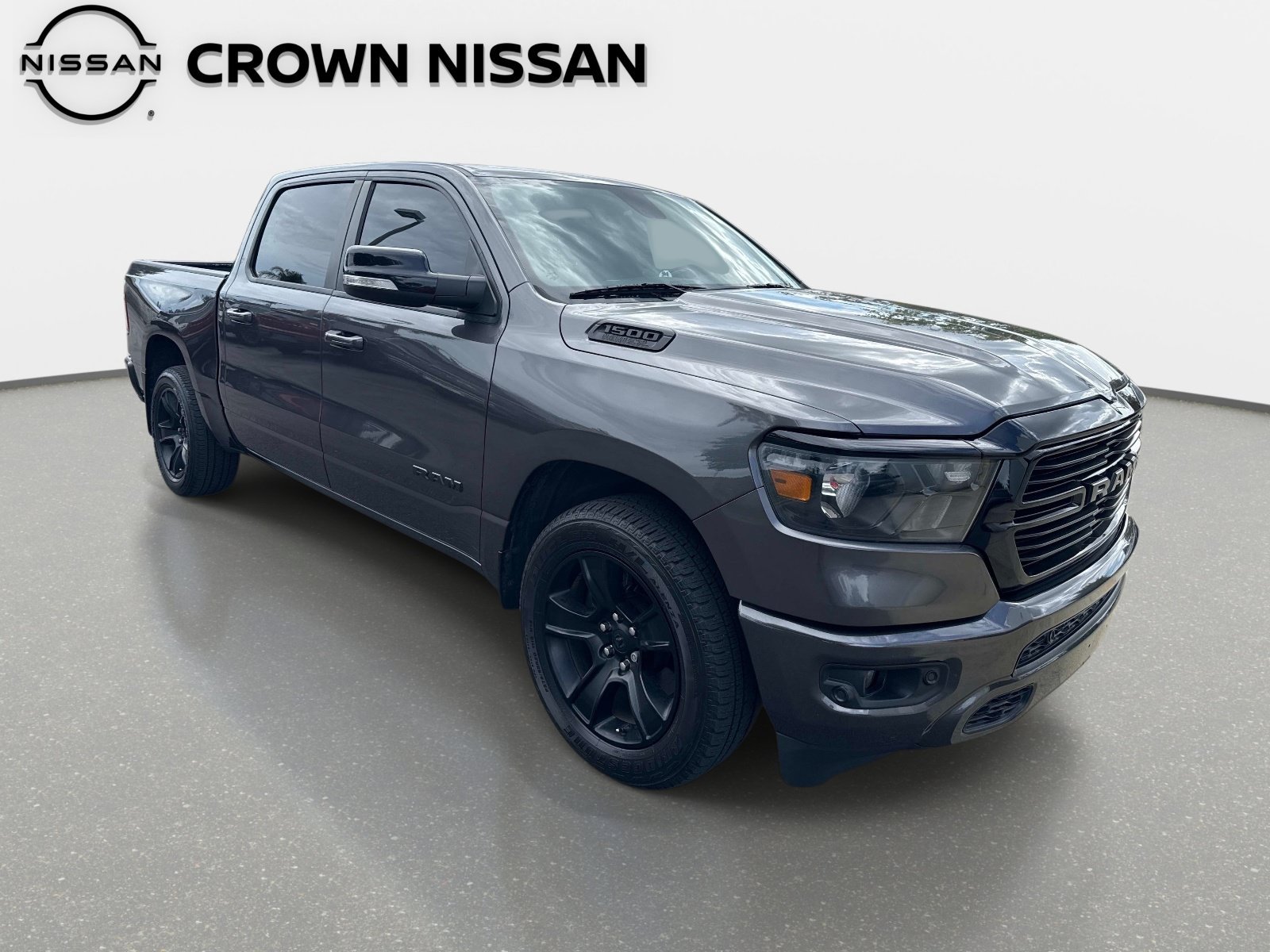 Used 2021 Granite Crystal Metallic Clearcoat Ram Big Horn image 9