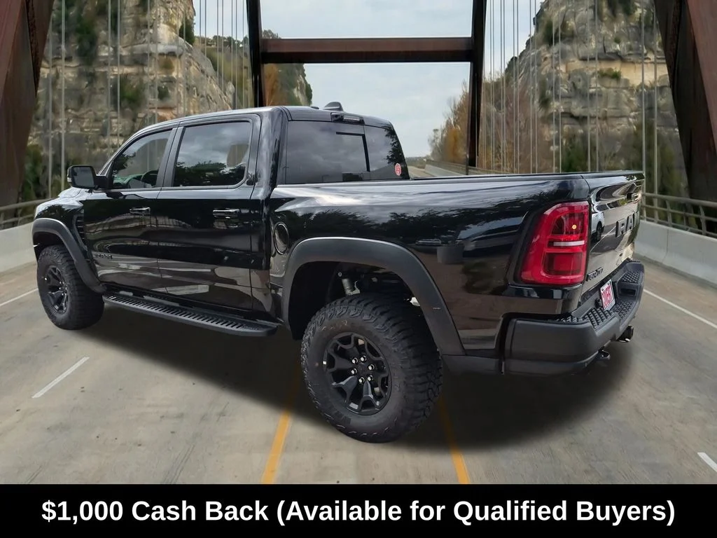 New 2026 Diamond Black Crystal Pearl-Coat Exterior Paint RAM RHO image 7
