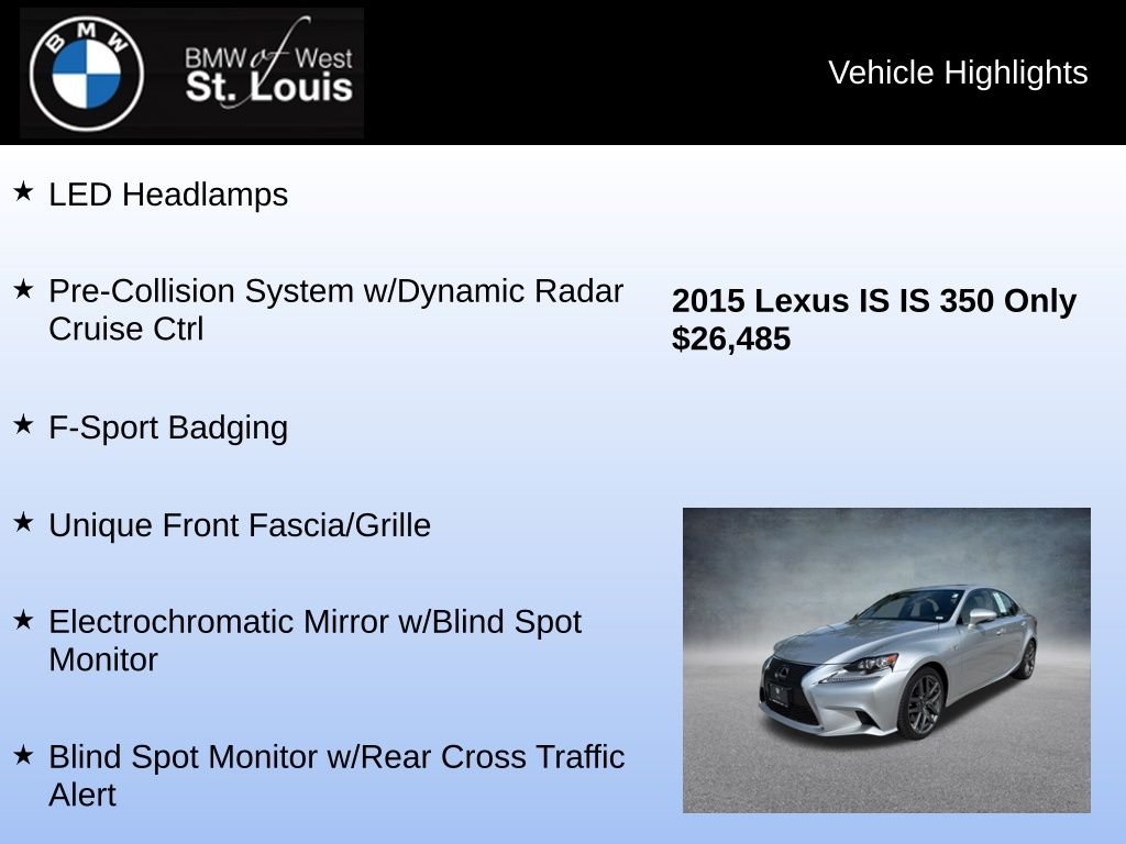 Used 2015 Silver Lexus 350 image 16