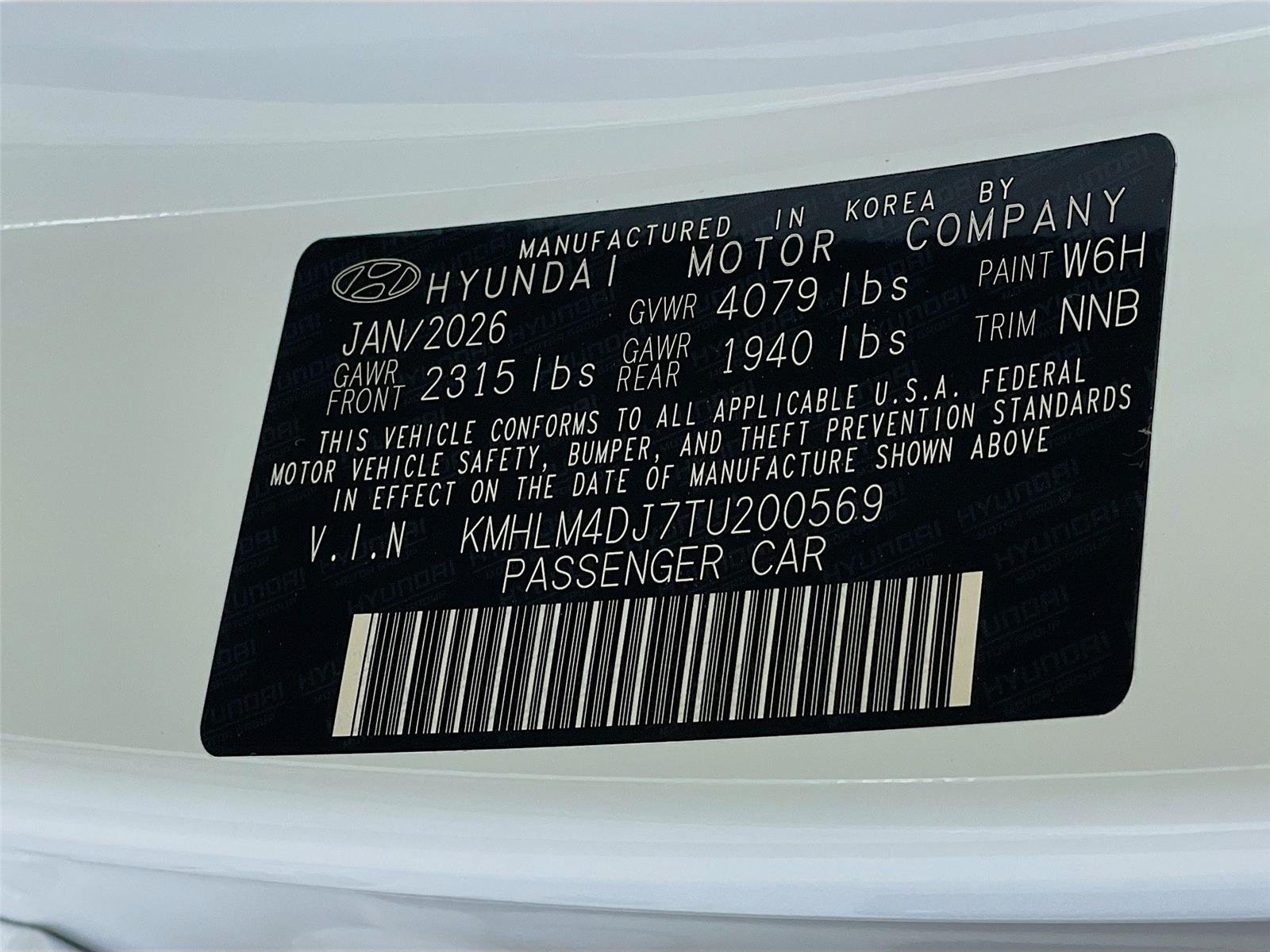 Used 2026 Serenity White Hyundai SEL Sport image 34