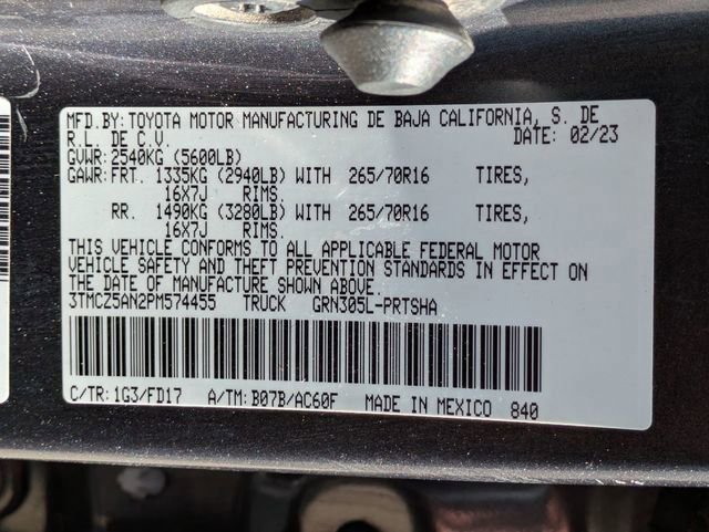 Used 2023 Magnetic Gray Metallic Toyota TRD Off Road image 31