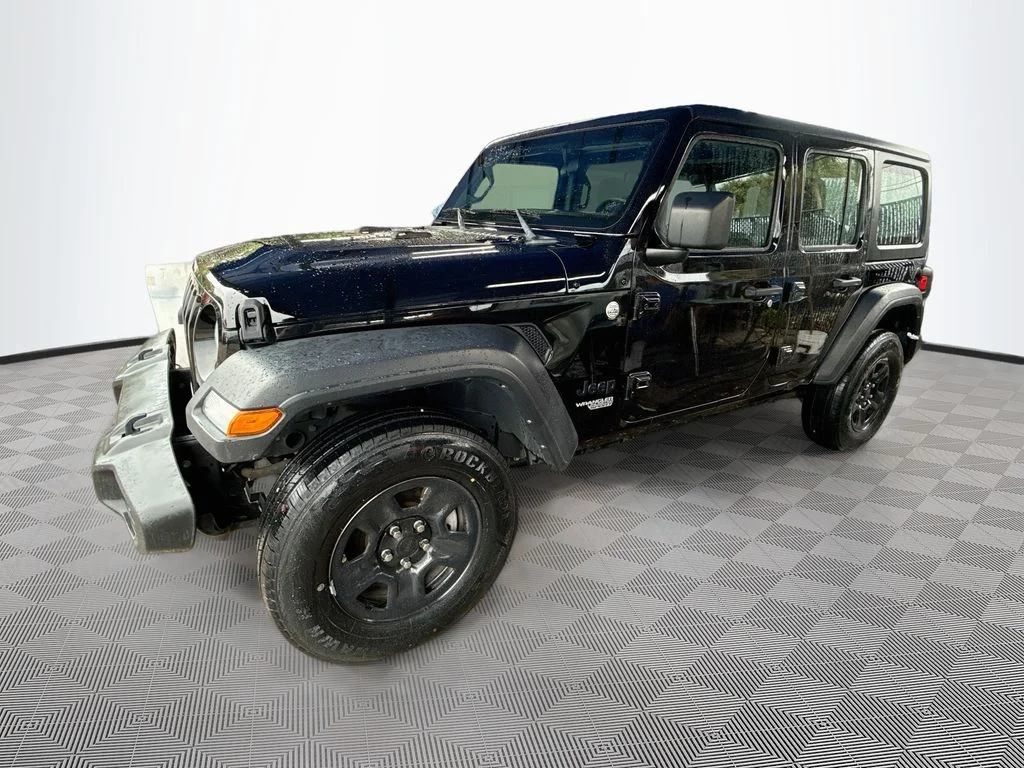Used 2021 Black Jeep Unlimited Sport image 9