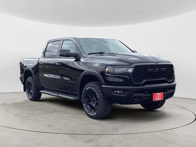 New 2026 Diamond Black Crystal Pearlcoat Ram REBEL CREW CAB 4X4 5
