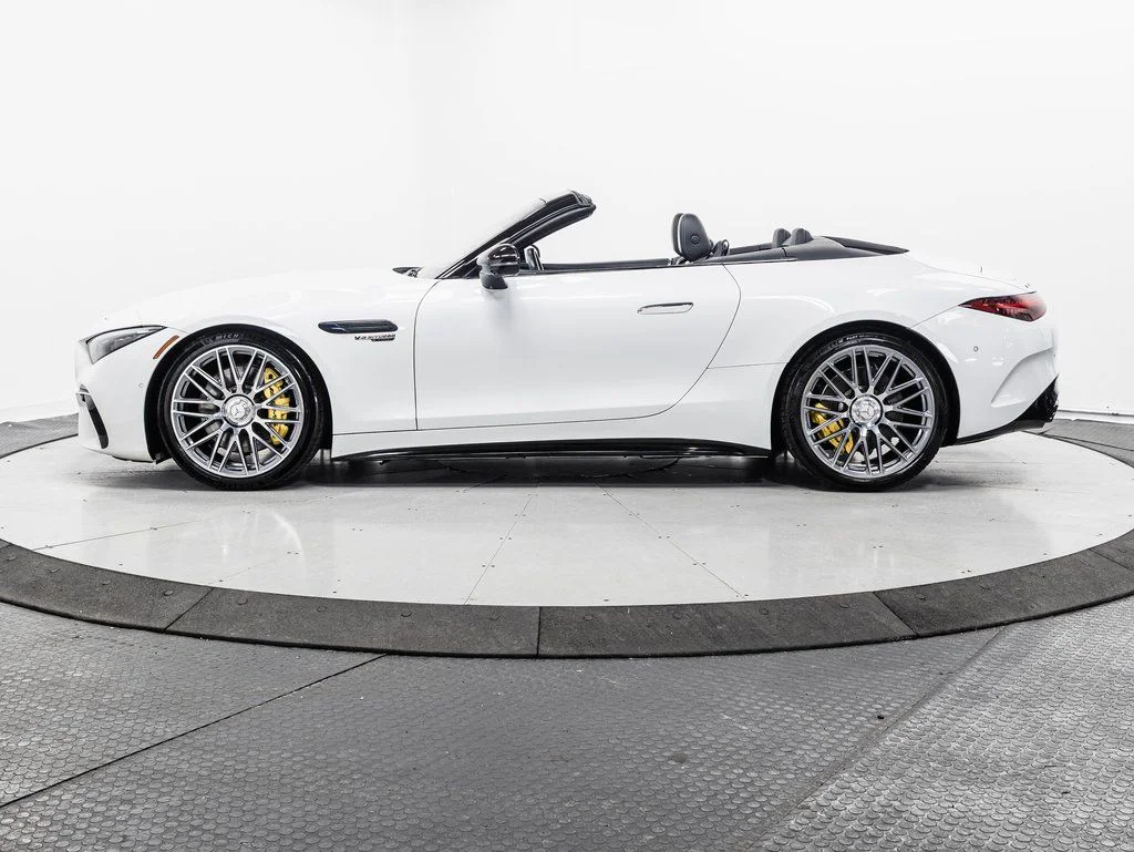 Used 2022 MANUFAKTUR Moonlight White Metallic Mercedes-Benz SL 55 AMG® image 5