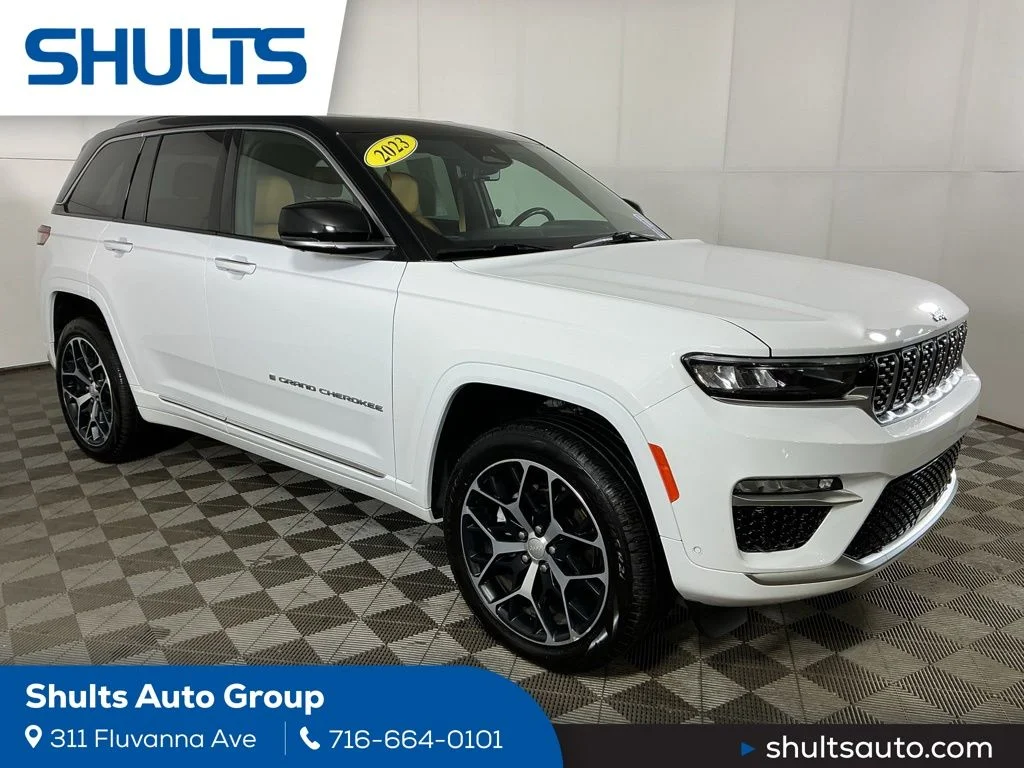 Certified Used 2023 White Jeep Summit Reserve image 1
