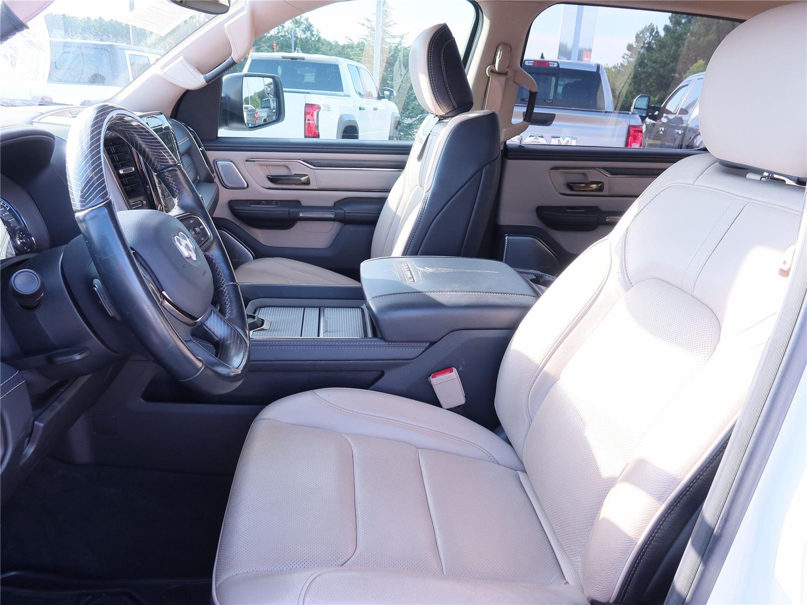 Used 2020 Ivory White Tri-Coat Pearlcoat Ram Limited image 12