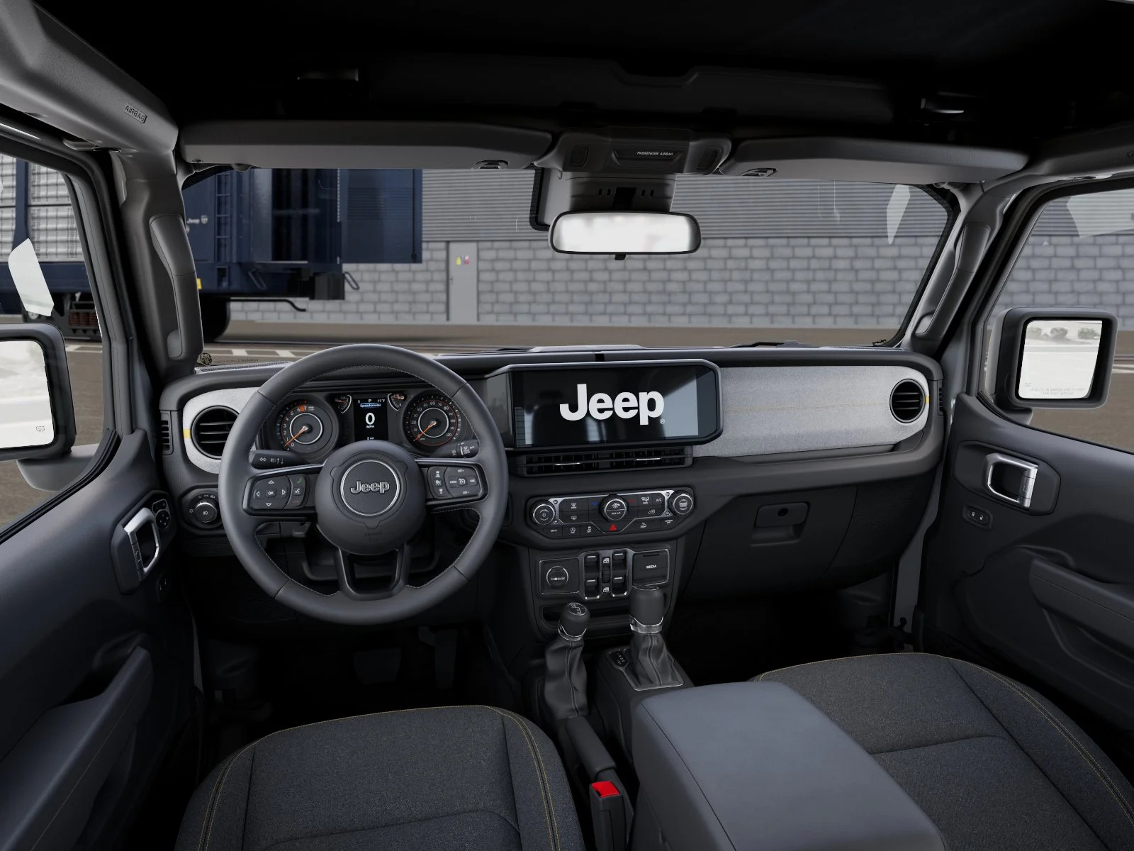 New 2026 Bright White Clear-Coat Exterior Paint Jeep Sport S image 8