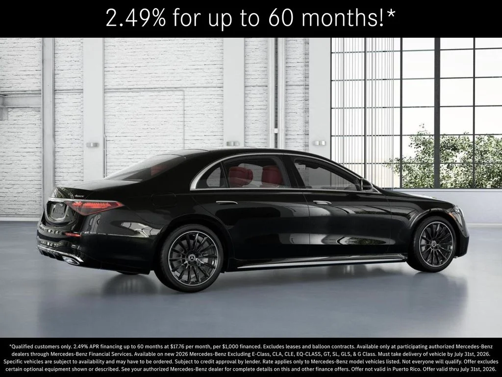 New 2026 Obsidian Black Metallic Mercedes-Benz S 580 image 19