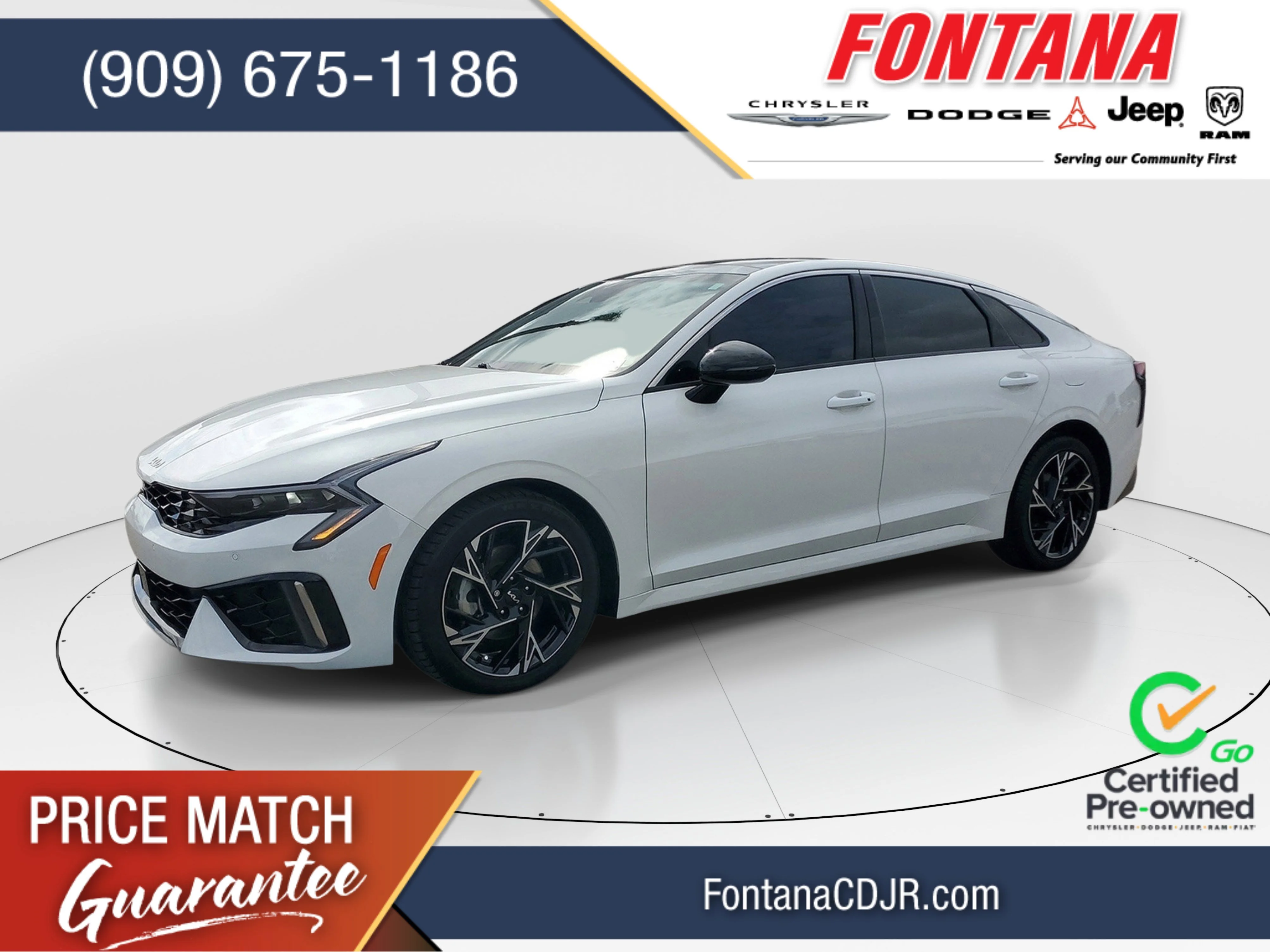 Certified Used 2025 White Kia GT-Line image 1