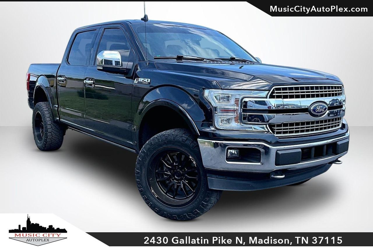 Used 2020 Agate Black Metallic Ford LARIAT image 1