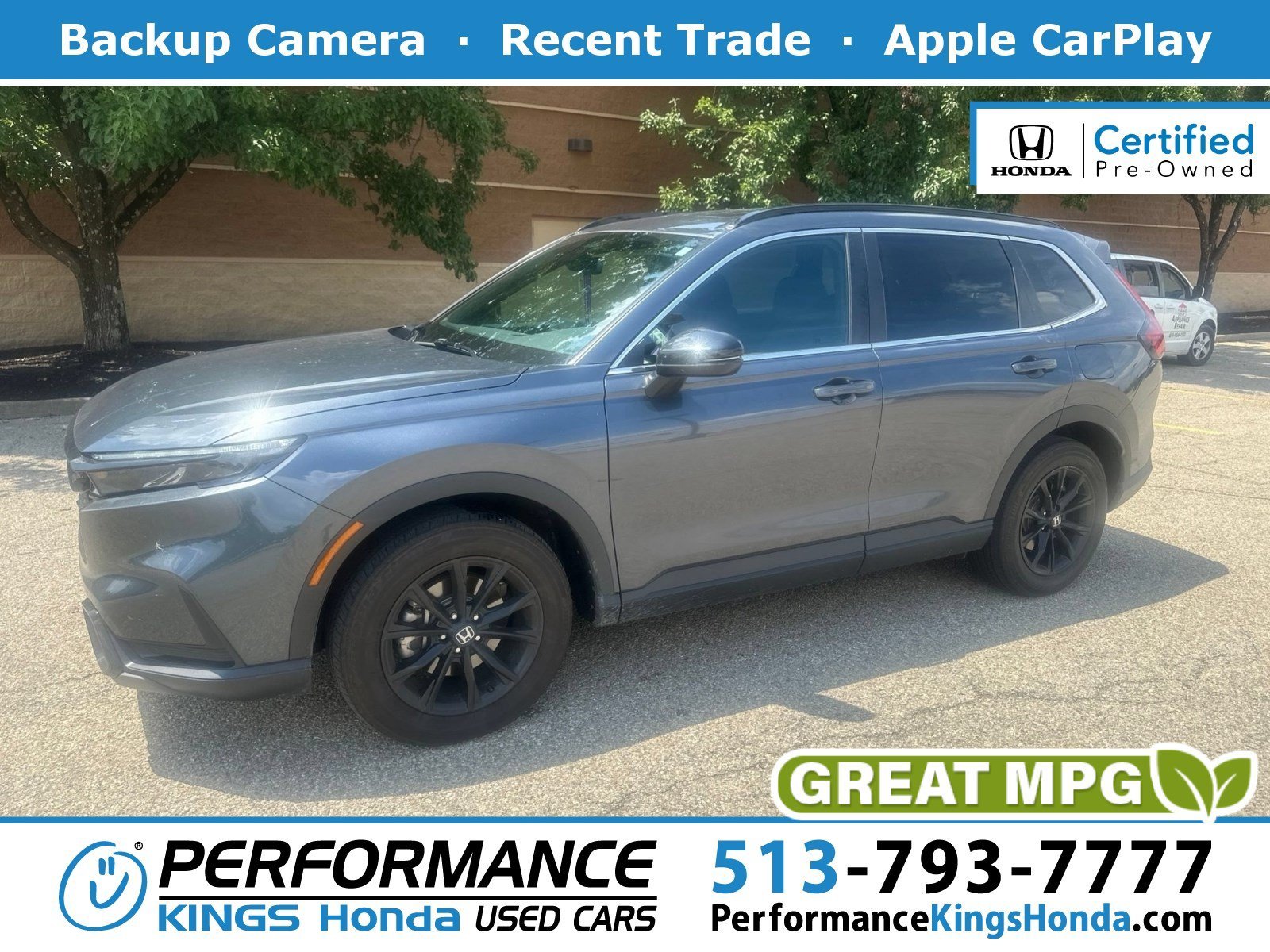 Certified Used 2025 Meteorite Gray Metallic Honda Sport image 1