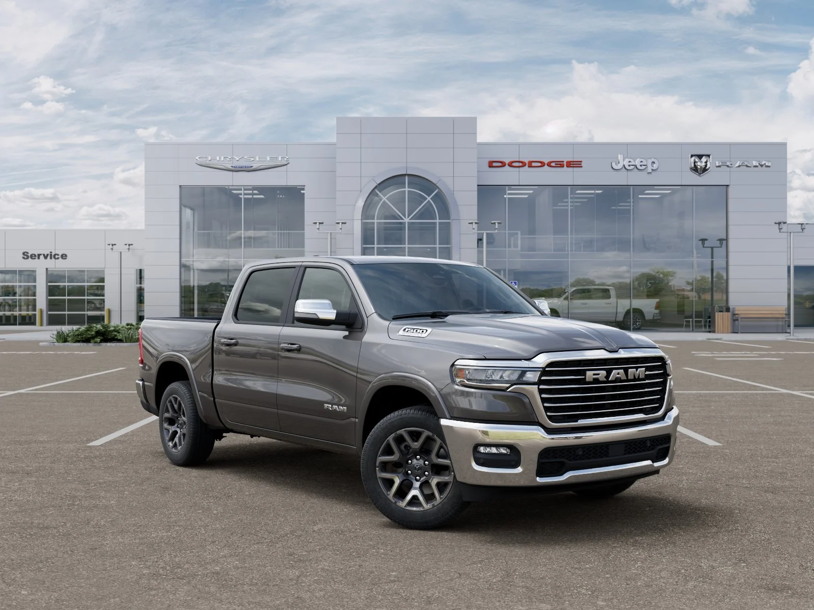 New 2026 Granite Crystal Metallic Clear-Coat Exterior Paint RAM Laramie image 33