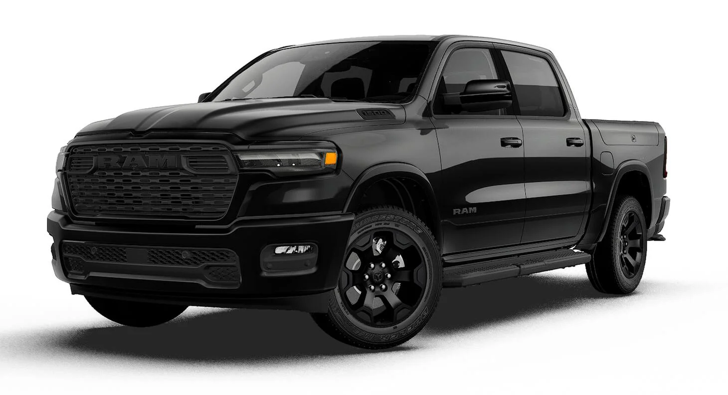 New 2027 Diamond Black Crystal Pearl-Coat Exterior Paint RAM BIG HORN image 13