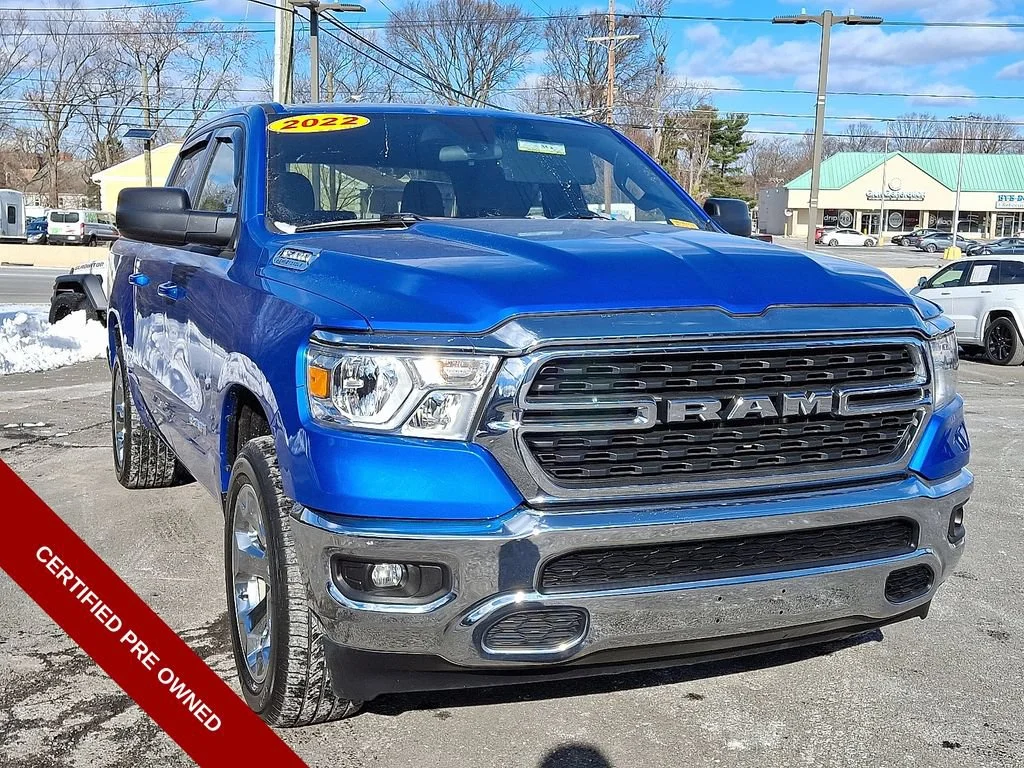 Used 2022 Hydro Blue Pearlcoat Ram Big Horn image 2