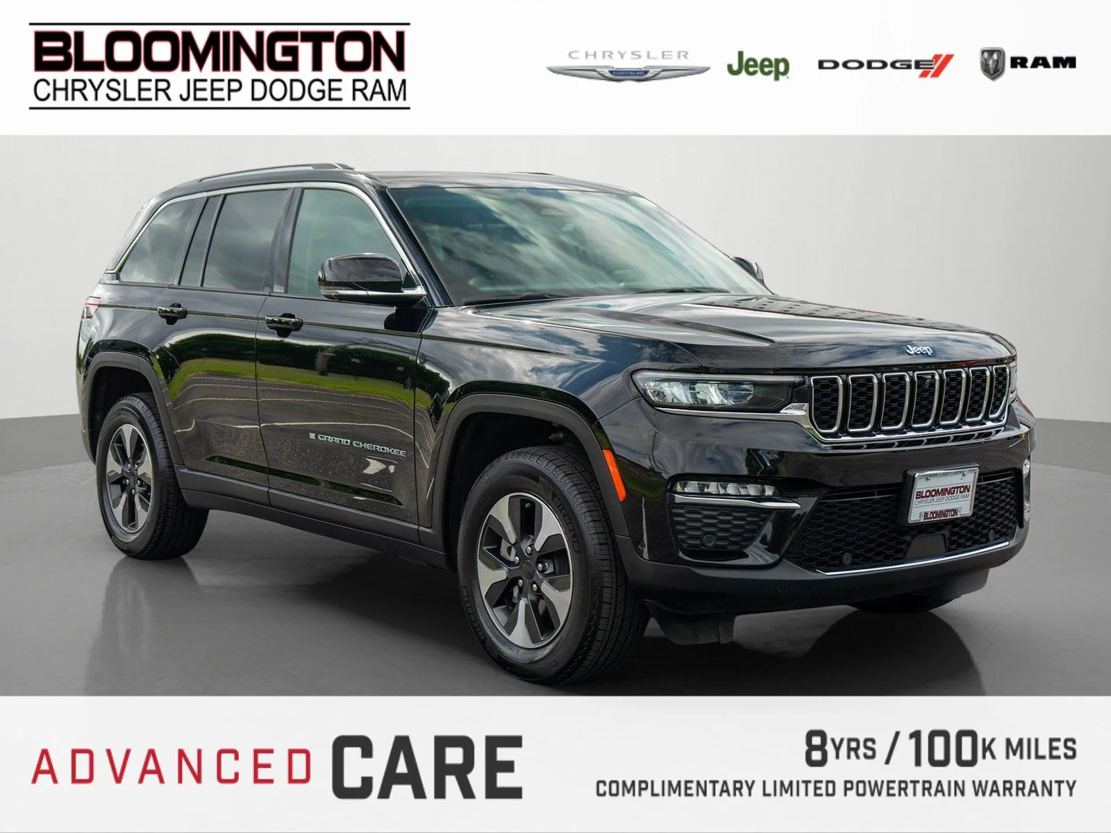 Used 2023 Diamond Black Crystal Pearlcoat Jeep 4xe image 1
