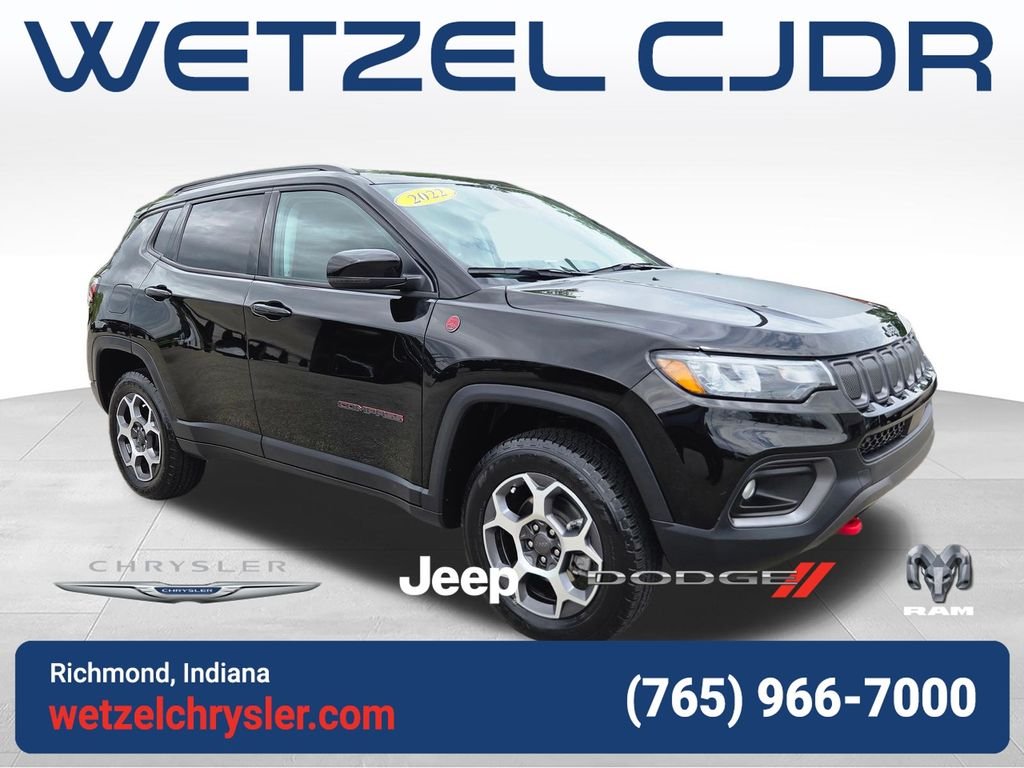 Used 2022 Black Jeep Trailhawk image 1