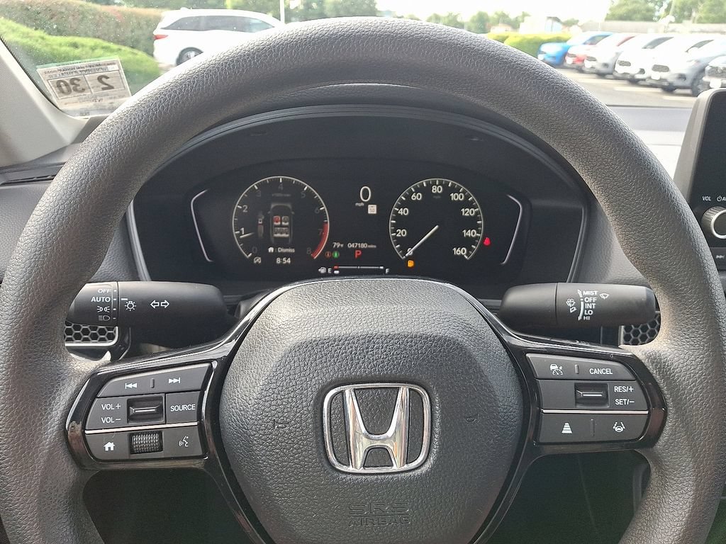 Certified Used 2025 Platinum White Pearl Honda 4D LX image 48