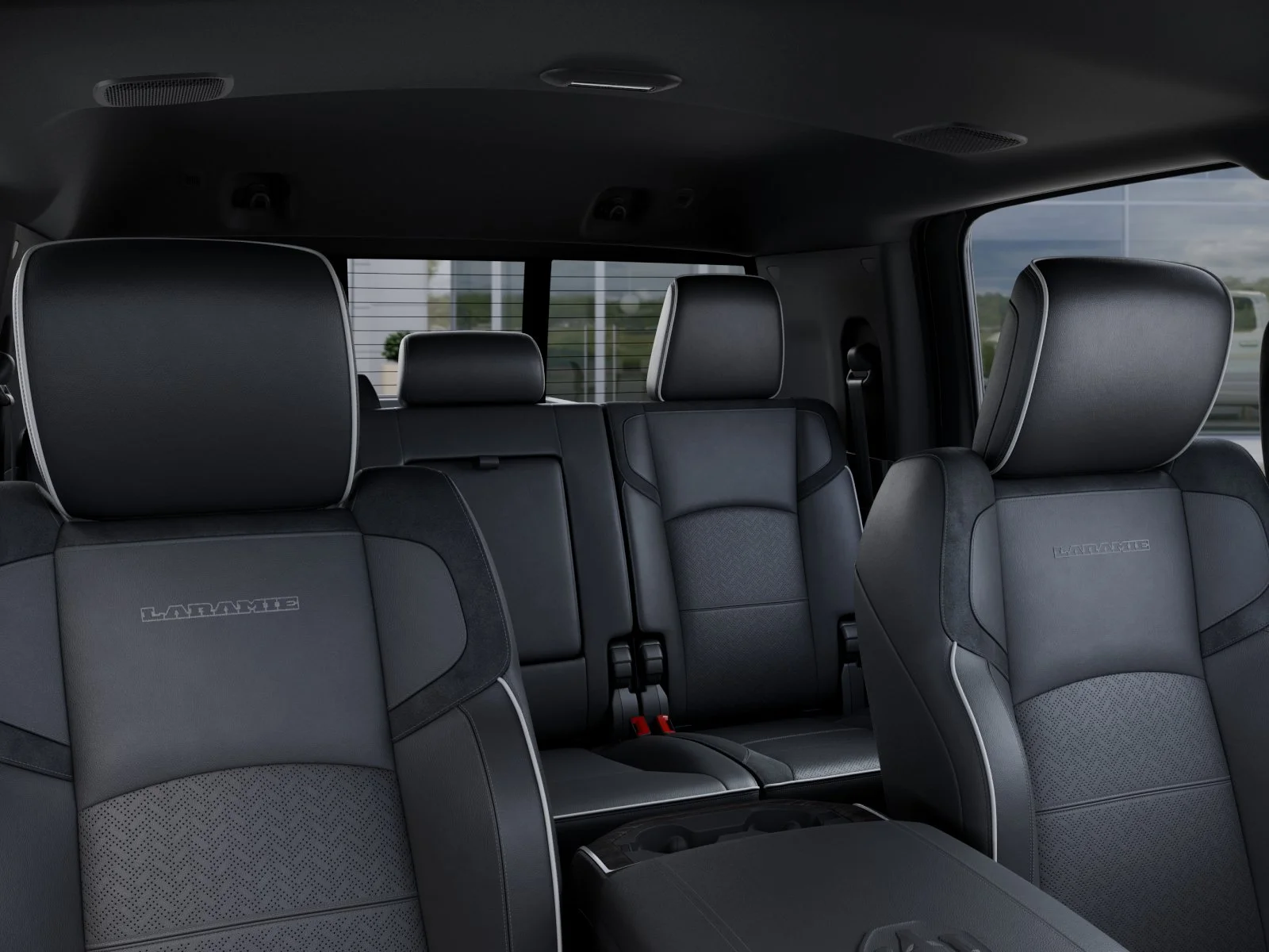 New 2026 Bright White Clear-Coat Exterior Paint RAM Laramie image 52