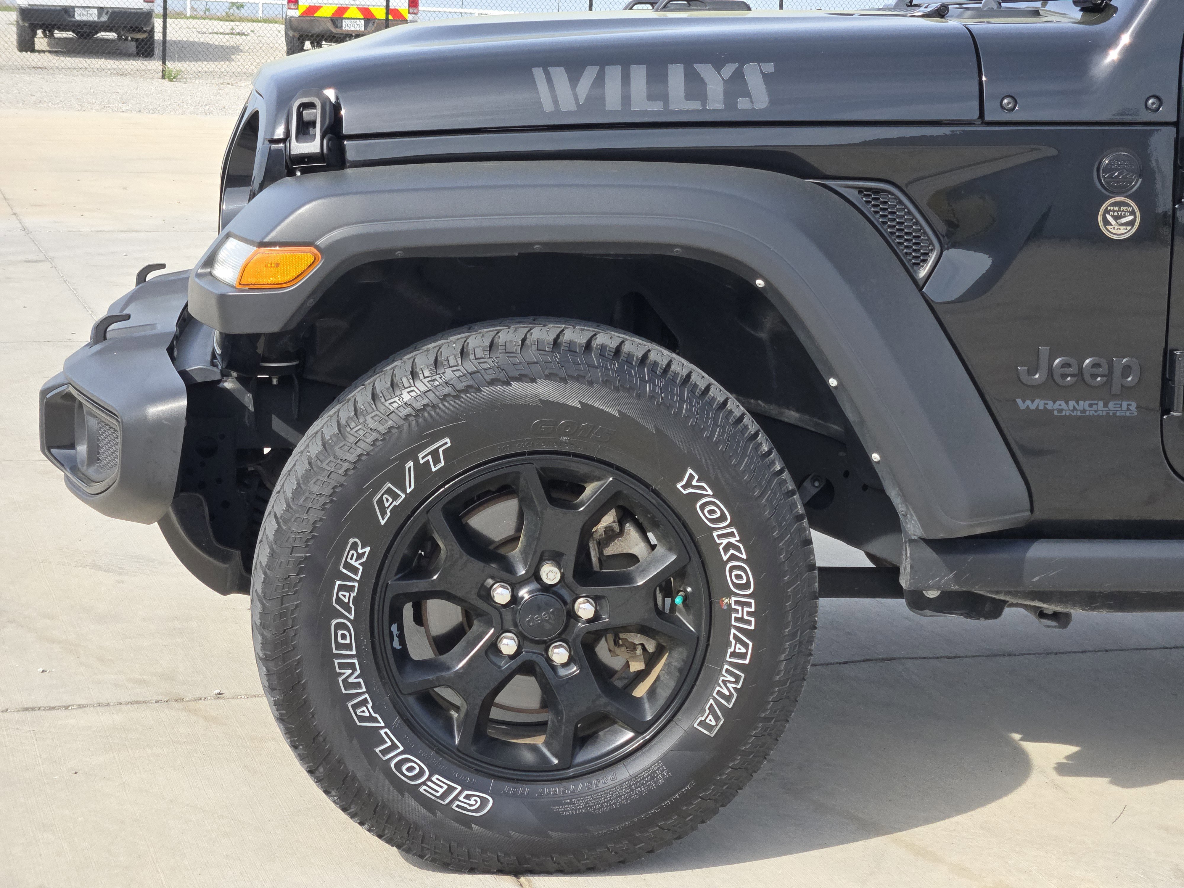 Used 2022 Black Clearcoat Jeep Unlimited Willys image 9