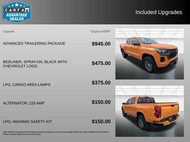 Used 2025 Sunrise Orange Chevrolet WT/LT image 3