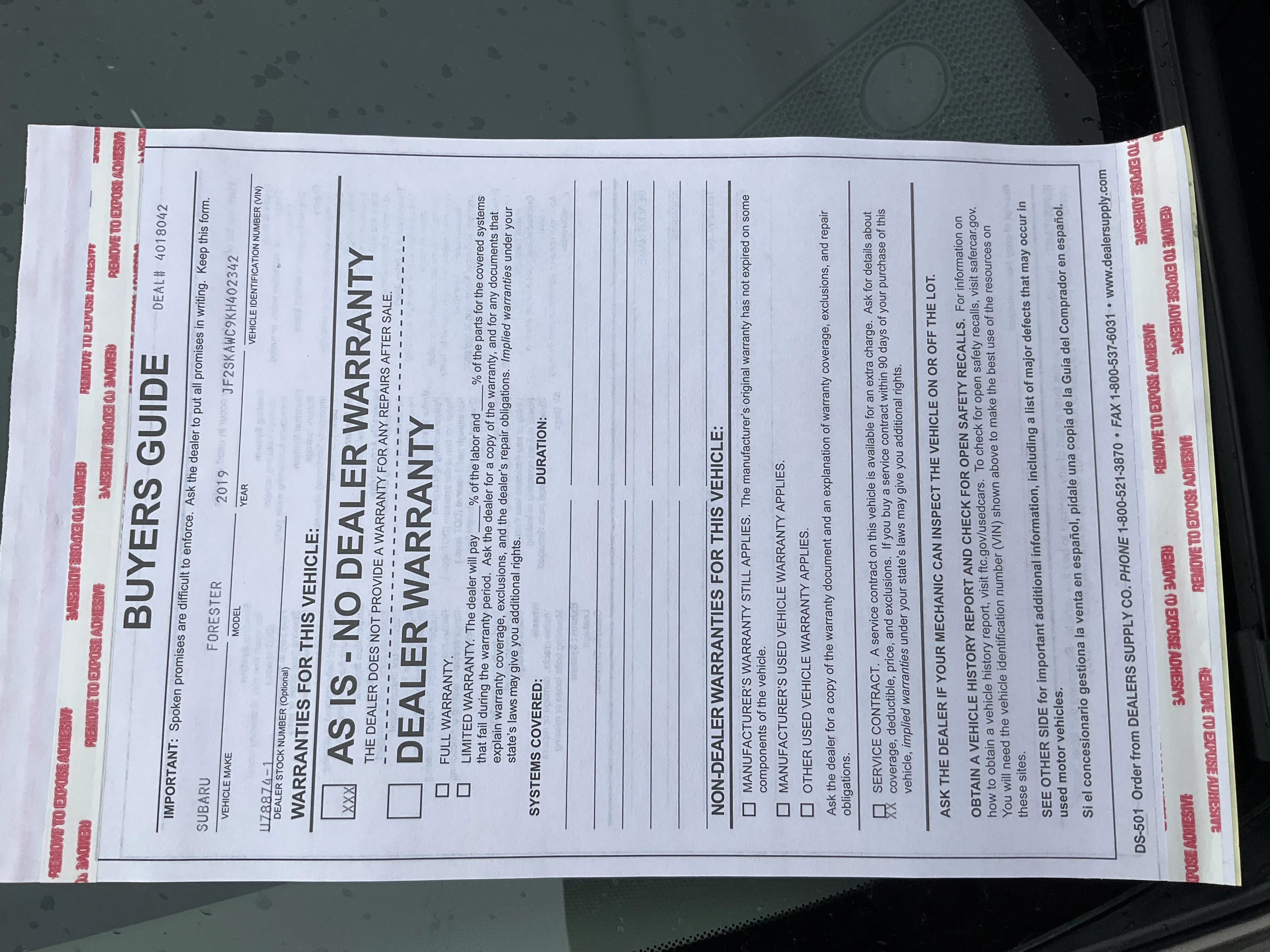 Used 2019 Sepia Bronze Metallic Subaru Touring image 7