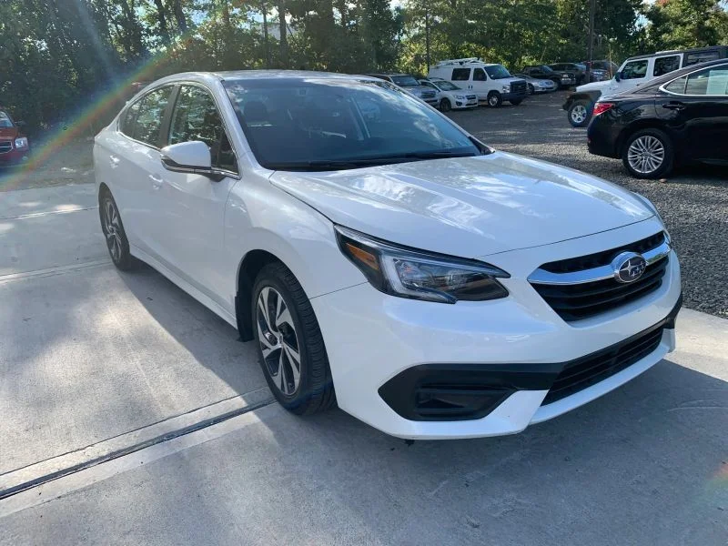 Used 2021 White Subaru Premium Sedan 4D image 17