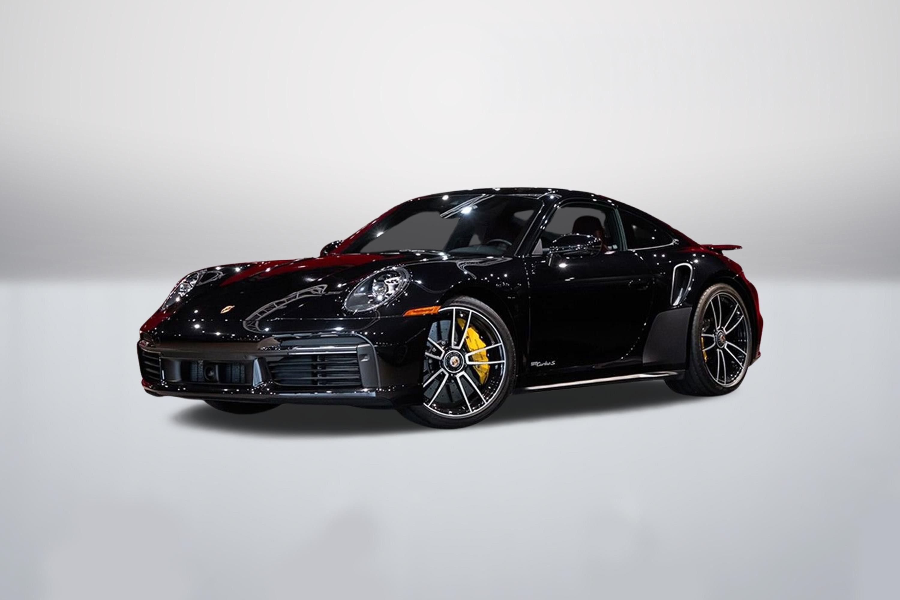 Used 2021 Jet Black Metallic Porsche Turbo S image 1