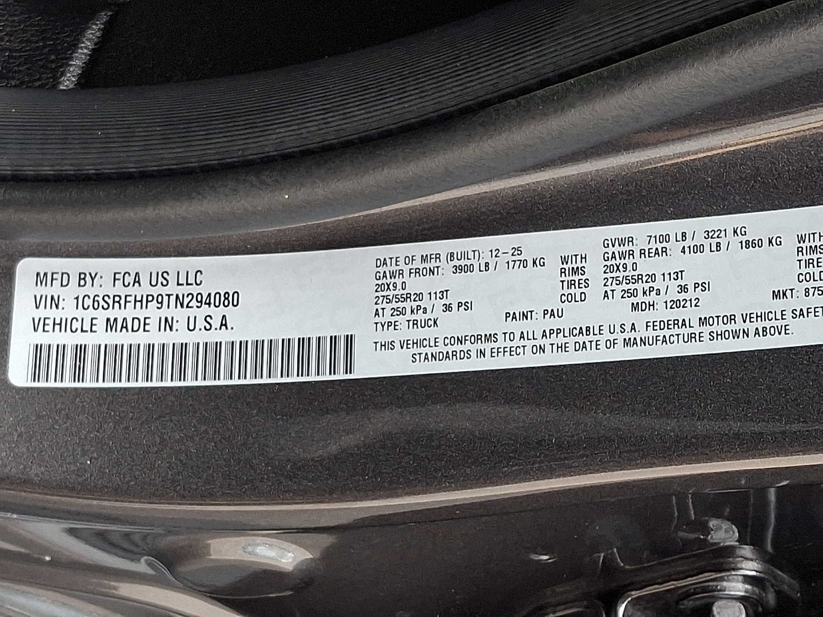 Used 2026 Granite Crystal Metallic Clearcoat Ram Limited image 28
