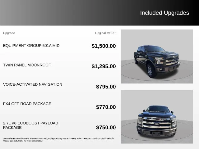 Used 2015 Black Ford Lariat image 4
