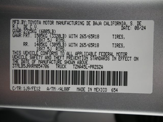 Certified Used 2024 Celestial Silver Metallic Toyota Double Cab TRD Sport image 30